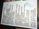 SIMPLE MINDS 'LIVE IN THE CITY OF ANGEL,S ,Vinyl pack ,signed set list