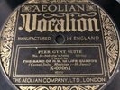 78rpm PEER GYNT:SOLVEIGS SONG/HALL MOUNTAIN KING GRIEG AEOLIAN VOCALION K-05061