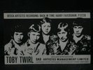 GENUINE OLD TOBY TWIRL DECCA ARTISTS CARD FLYER HARRY FAVERSHAM BACK IN TIME