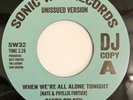 SANDY GOLDEN When We're All Alone Tonight 7” Northern Soul DJ Copy SONIC WAX