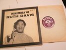 BLACK GOSPEL LP Ruth Davis: In Memory Of (Savoy) mg-14250 vinyl VG+