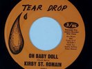 KIRBY ST. ROMAIN: Oh Baby Doll US Tear Drop Rockabilly 45 VG++ Rare HEAR