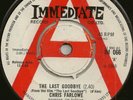 Chris Farlowe - The Last Goodbye - 12.4.68 UK Immediate Records 7'' Demo Single