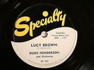 50'S BLUES R&B DUKE HENDERSON Lucy Brown SPECIALTY 442 E+