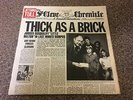 Jethro Tull Thick As A Brick A3 B2 Newspaper Sleeve Rare Original UK LP