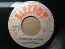 Johnny Clarke   Declaration Of Rights / King Tubby   Dub 1975 Jackpot Roots 45