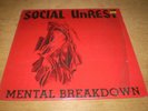 SOCIAL UNREST - Mental Brealdown LP in Shrink 1988 NM Fugazi Bad Religion Freeze
