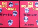 2 x Sg.  COVER   -  THE ROLLING STONES   -  IT`S ALL OVER NOW + NOT FADE AWAY