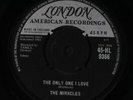 MIRACLES: Ain't It Baby / The One I Love 45 (UK, nice VG plays well) Soul