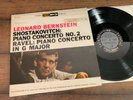 Bernstein/NY Phil./Shostakovitch Ravel: Piano Concerto '59 Columbia MS 6043 NM-