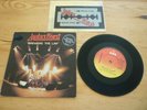 JUDAS PRIEST BREAKING THE LAW GATEFOLD+PATCH 7 INCH SINGLE VINYL RECORD 45rpm EX
