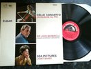 ELGAR: CELLO CONCERTO / Jacqueline DU PRE /BAKER/BARBIROLLI/LSO  NM