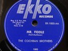 1955 ROCKABILLY COUNTRY 78 THE COCHRAN BROTHERS EDDIE on EKKO MR.FIDDLE — MINT