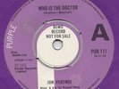 Jon Pertwee * Who is the Doctor * Dr Who UK Purple 45 Demo 1972 TV Theme Psych