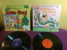 Walt disney Robin Hood Story Book # 3810 LP + Mickey and the Beanstalk LP Vinyl