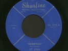 hear Surf Guitar Instrumental 45 ST. JOHN & CARDINALS Rampage SHURFINE