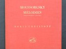 Boris CHRISTOFF - MOUSSORGSKY - Melodies - VSM FALP 489 to 492 / Nm