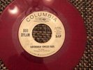 Bob Dylan Subterranean Homesick Blues Red Vinyl 45 DJ PROMO G-