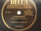 Lili Marlene Symphonie Dietrich Vintage &  78 Rpm 73032