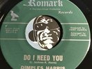 DIMPLES HARRIS Northern Soul 45 Romark #111 - Do I Need You b/w It Was You