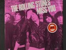 ROLLING STONES: Miss You 12 (France, red vinyl, saw mark, tiny tear on cover,