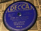 Judy Garland Over The Rainbow DECCA 78rpm 10” record