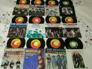 One Dozen Beatles Vinyl  45s with Picture Sleeves