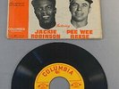 1949 JACKIE ROBINSON PEE WEE REESE BROOKLYN DODGERS SLUGGER AT BAT 45 RPM RECORD