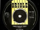 THE KINGPINS TWO RIGHT FEET OBSCURE IRISH / UK BEAT SINGLE FROM 1965 MINT COPY