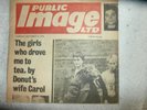 PUBLIC IMAGE LTD / PUBLIC IMAGE / THE COWBOY SONG / NEWSPAPER SLEEVE   EX