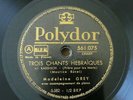 Madeleine Grey Ravel 3 Chansons Hebraiques 78RPM 10