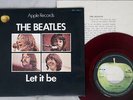 BEATLES LET IT BE APPLE AR-2461 JAPAN RED VINYL VINYL 7