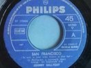 RARE 45t 7'' JOHNNY HALLYDAY SAN FRANCISCO BELGIQUE PRESS 196? PHILIPS BE+