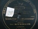 JAN KUBELIK VIOLIN -Sextette from LuciadiLammermoor G&T 1907  One Sided VG+