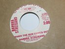 PROMO Columbia Barbra Streisand When Sun Comes Out / Happy Days Here Again 45