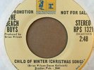 Beach Boys Child of Winter 45 - Mono Stereo Promo 1974 RPS 1321 Brian Wilson