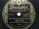 78 RPM  JAZZ  Brunswick 6578: Abe Lyman California Orchestra - My  Oh, My