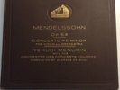 DB 8586/89 MENDELSSOHN VIOLIN CONCERTO / MENUHIN / ENESCO 4 X 78 RPM