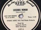 WYNONIE HARRIS Lovin’ Machine Luscious Woman 10” 78 RPM PROMO Record King 1951