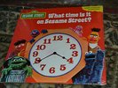 SEALED WHAT TIME IS IT ON SESAME STREET? LP CLOCK W MOVABLE HANDS RUBBER DUCKIE