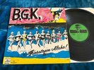 RARE B.G.K. JONESTOWN ALOHA  1ST PRESS VG+/EX RADICAL DUTCH PUNK HARDCORE KBD