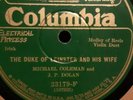 Michael Coleman J.P DolanColumbia 33179  Irish fiddle duet E  78 rpm