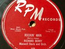Richard Berry with Maxwell Davis 1955 R&B 78 Rockin' Man / Big John on RPM VG+++