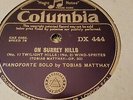 TOBIAS MATTHAY ON SURRY HILLS & PRELUDE AND BRAVURA COLUMBIA DX444
