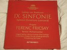 FRICSAY Beethoven: Symphony 9 DGG Orig 1960's RED Stereo TULIPS 2-LP
