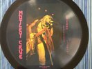 MOTLEY CRUE RARE BAT SHAPED PIC DISC & TOO FAST FOR LOVE VINYL GLAM HAIR ROCK