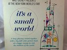 WALT DISNEY New York World's Fair IT'S A SMALL WORLD ST3925 33rpm LP Vinyl 1964