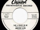Femme New Breed R&B Rumba ANNISTEEN ALLEN Take a Chance on Me 45 Capitol HEAR
