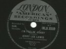 ROCKABILLY 78 - JERRY LEE LEWIS  -  IM FEELIN SORRY - HEAR -1958 LONDON 8559 sun