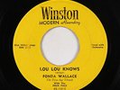 Rockabilly Doo-Wop 45 - Fonda Wallace - Lou Lou Knows - Winston Modern - rare